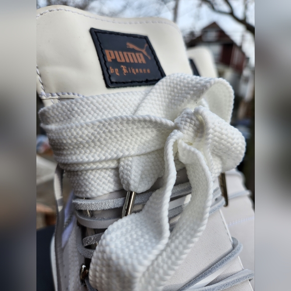 PUMA x FENty Rihanna LaceUp Combat Boots - White - Picture 8 of 12